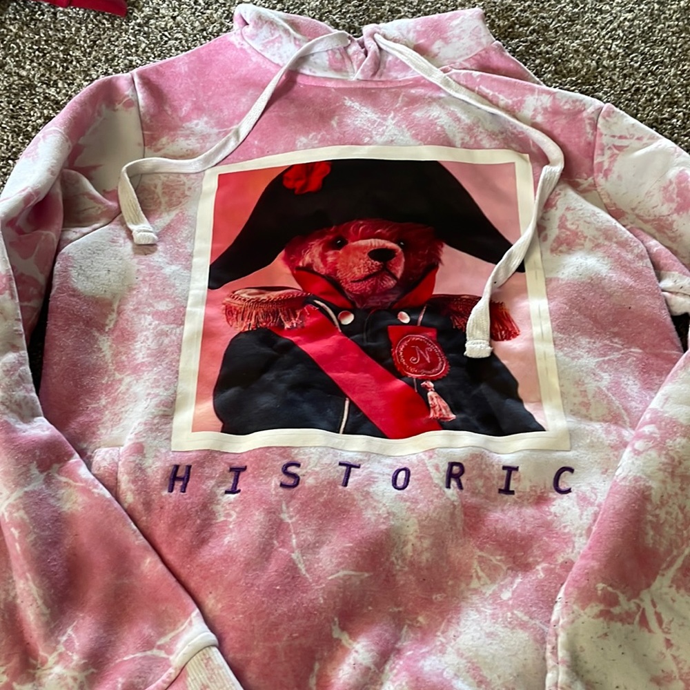 Pink & White Hoodie